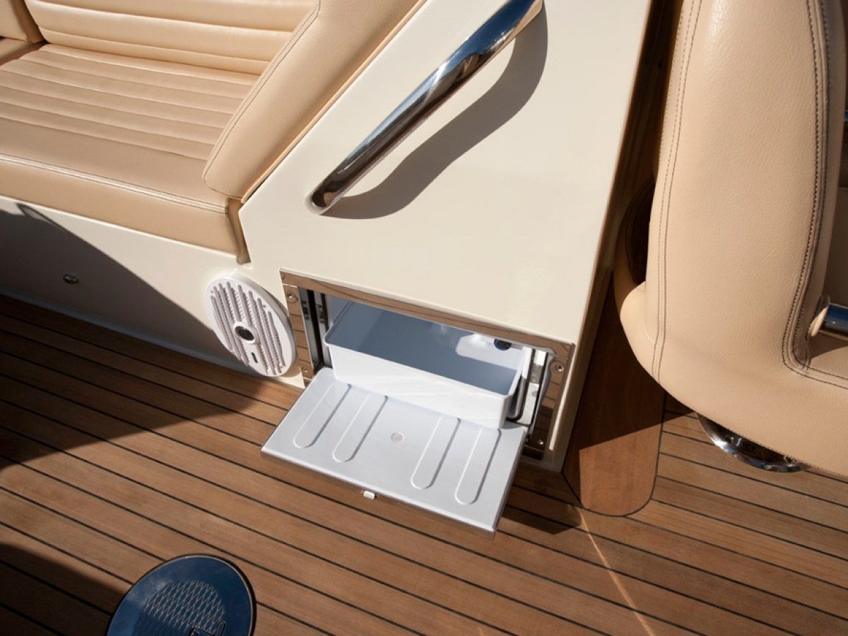 a chair sitting in front of a computer